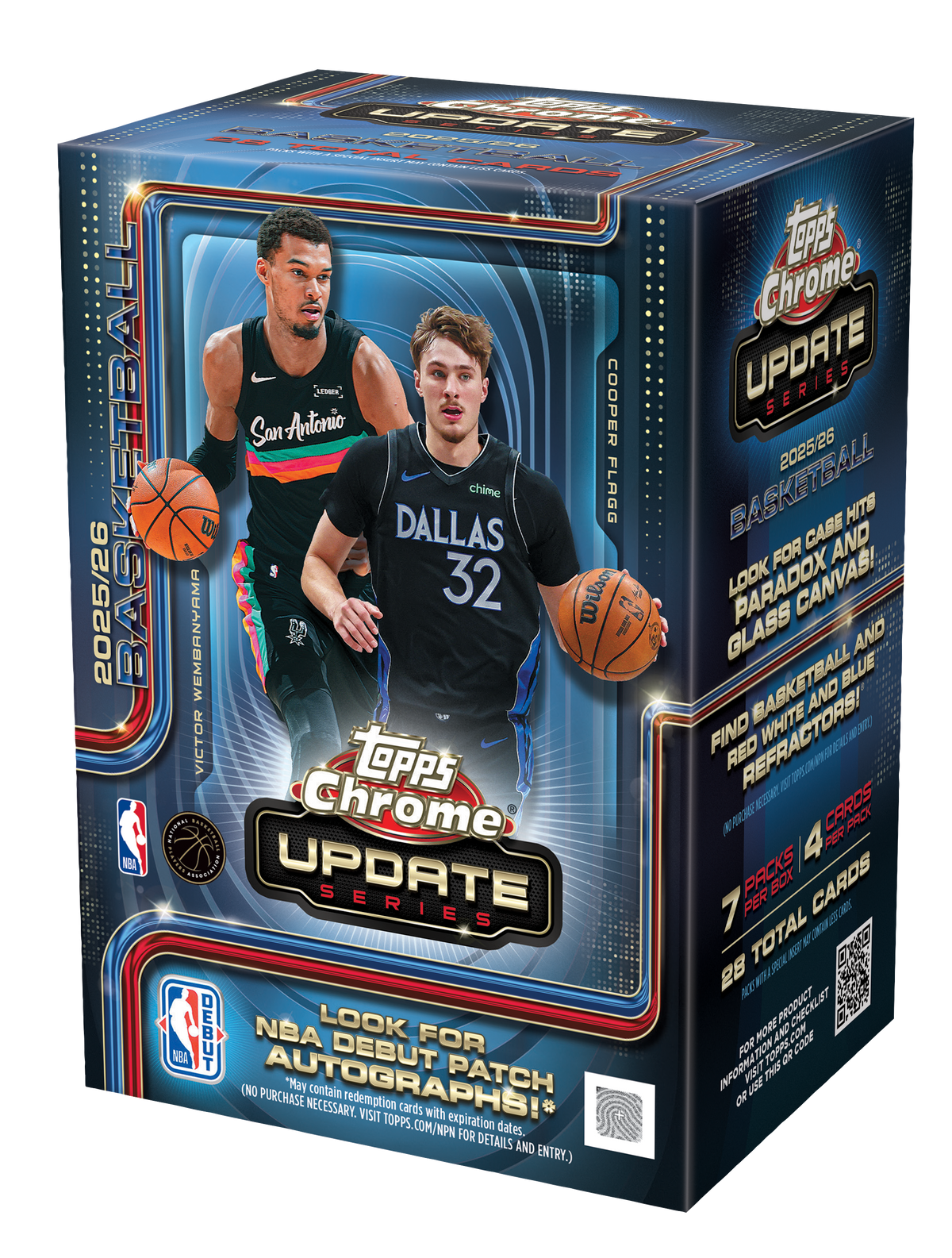 2025-26 Topps Chrome Update Blaster Box