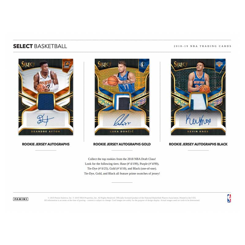 2018-19 Panini Select Basketball Hobby Box