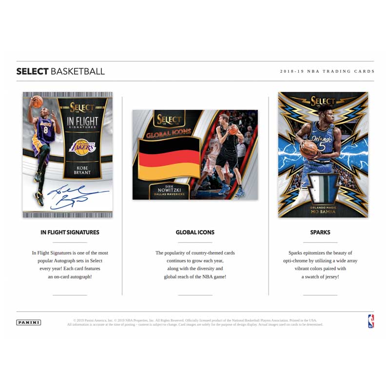 2018-19 Panini Select Basketball Hobby Box