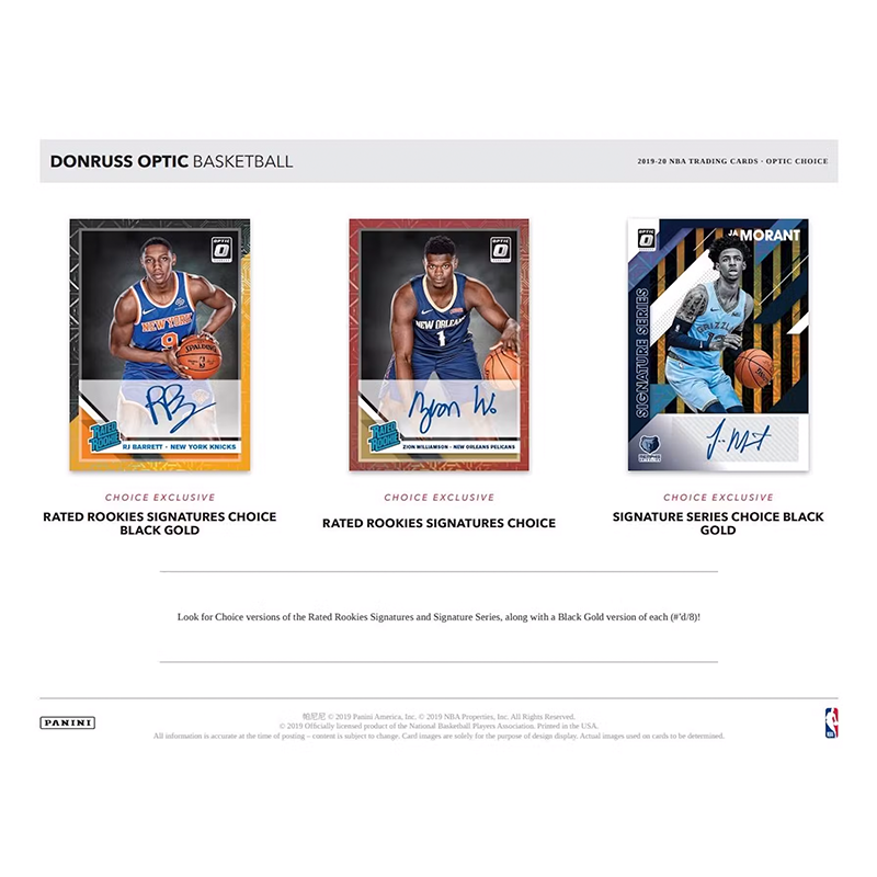 2019-20 Panini Donruss Optic Basketball Choice Case (20 CT)