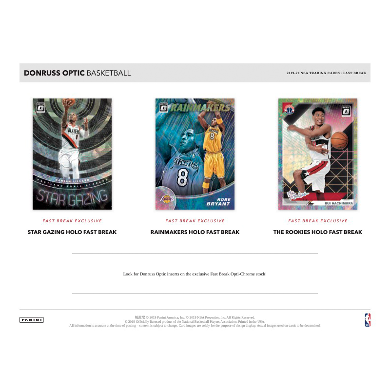 2019-20 Panini Donruss Optic Basketball Fast Break Case (20 CT)