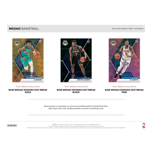 2019-20 Panini Mosaic Basketball Fast Break Box