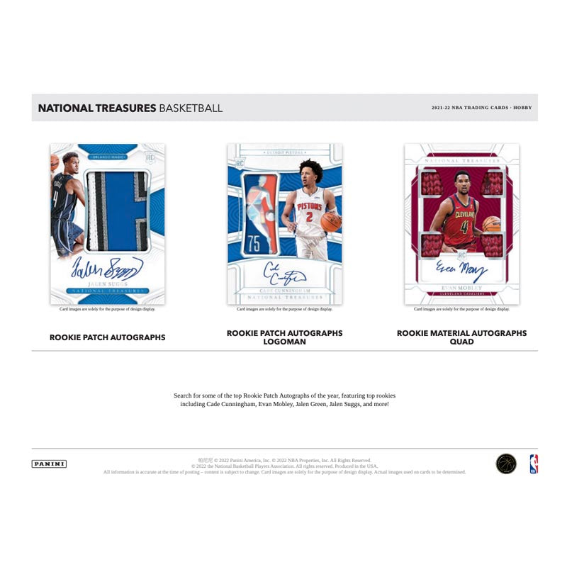 2021-22 Panini National Treasures Basketball Hobby 4 Box Case