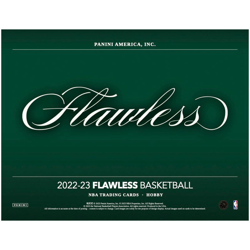 2022-23 Panini Flawless Basketball Hobby 2 Box Case
