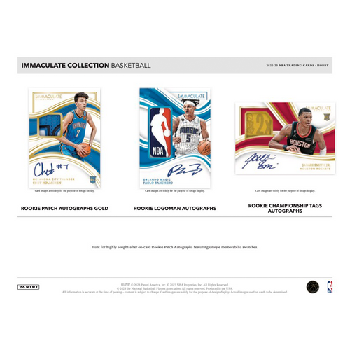 2022-23 Panini Immaculate Basketball Hobby 5 Box Case