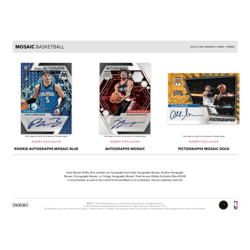 2022-23 Panini Mosaic Basketball Hobby 12 Box Case