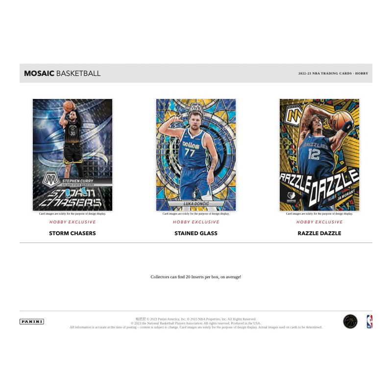 2022-23 Panini Mosaic Basketball Hobby 12 Box Case