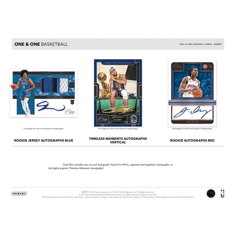 2022-23 Panini One & One Basketball Hobby 10 Box Case