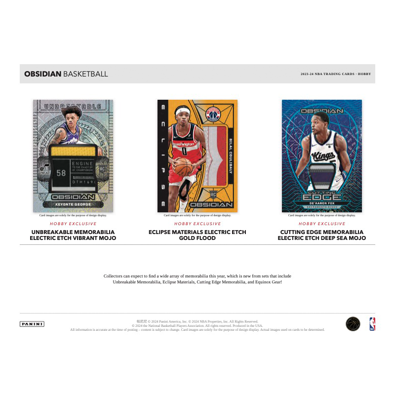 2023-24 Panini Obsidian Basketball Hobby 12 Box Case