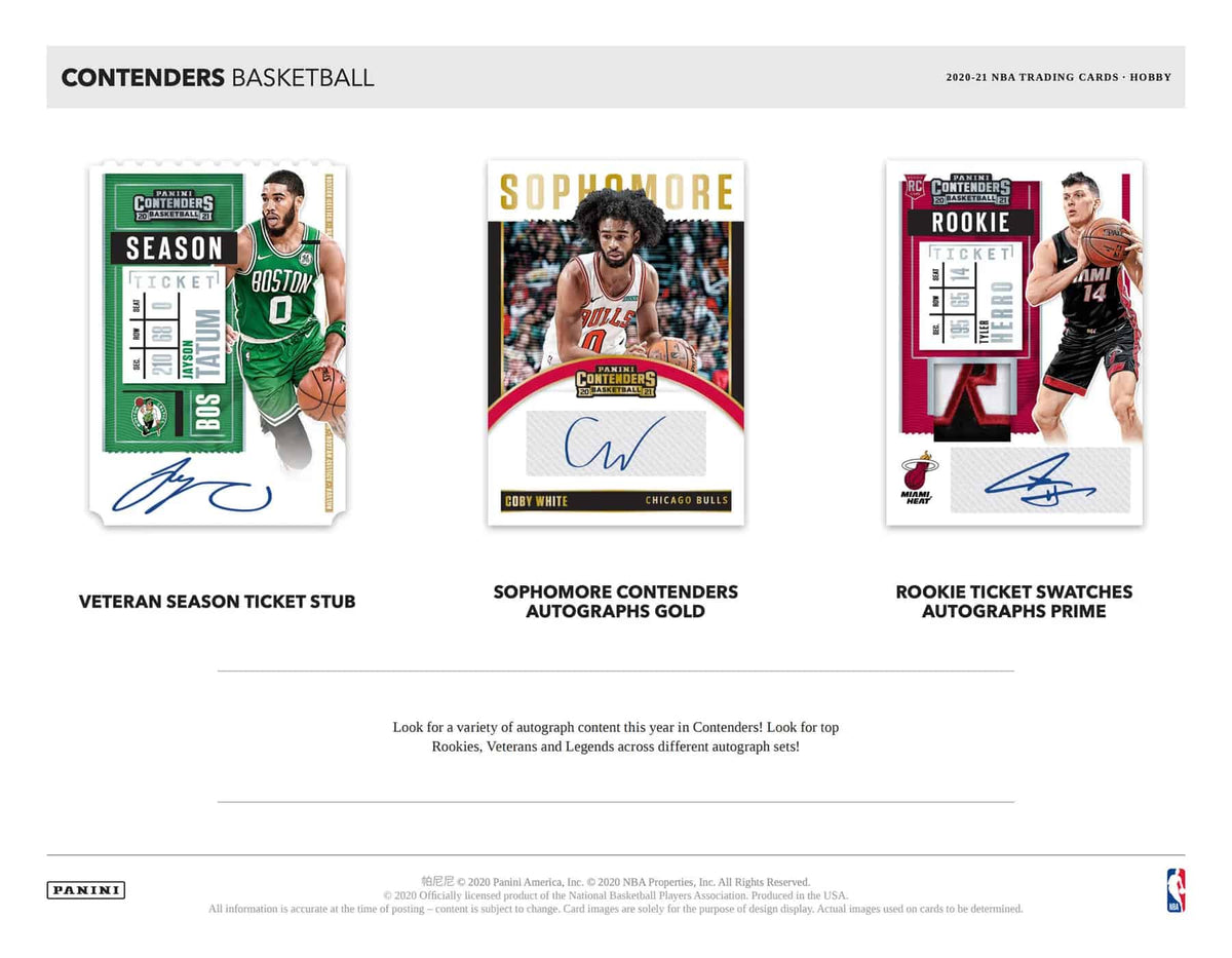 2020-21 Panini Contenders Basketball Hobby 12 Box Case