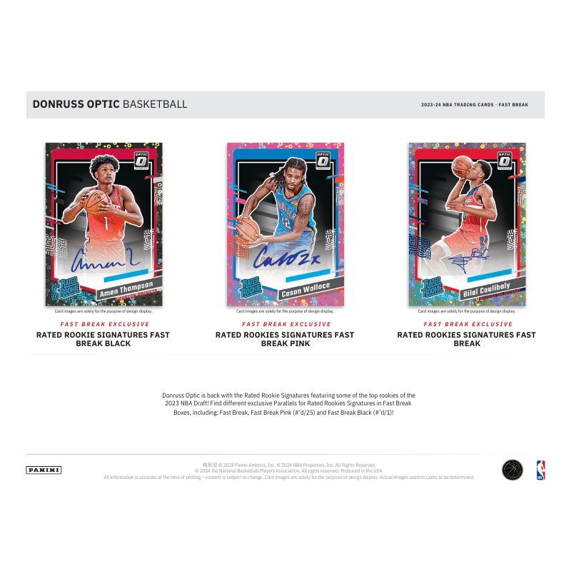 2023-24 Panini Donruss Optic Basketball Fast Break 20 Box Case