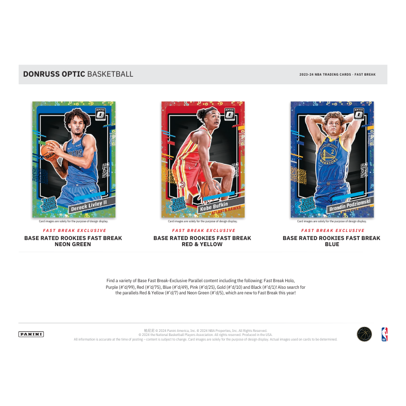 2023-24 Panini Donruss Optic Basketball Fast Break 20 Box Case