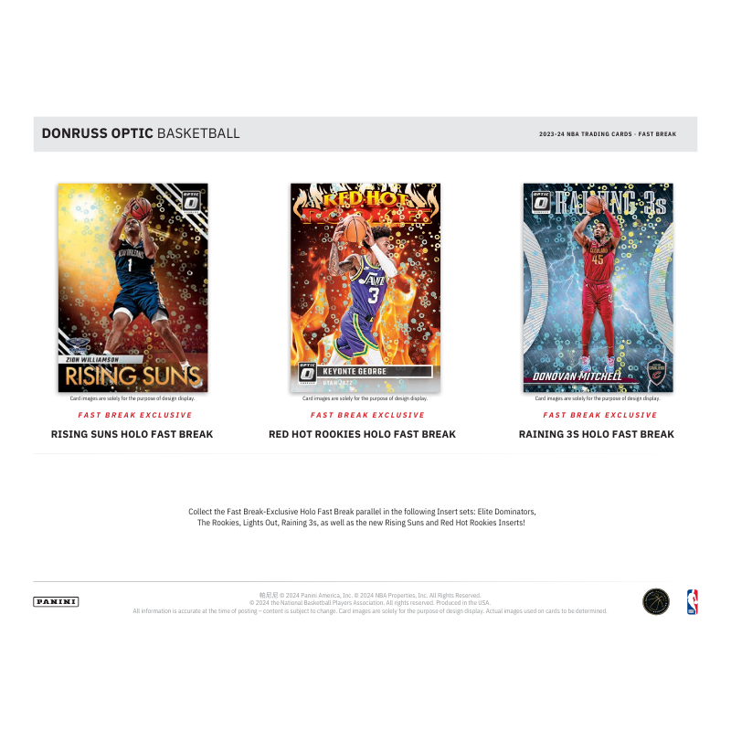 2023-24 Panini Donruss Optic Basketball Fast Break 20 Box Case