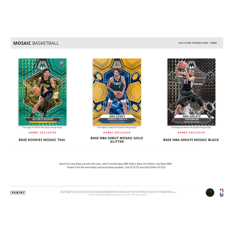2023-24 Panini Mosaic Basketball Hobby 12 Box Case