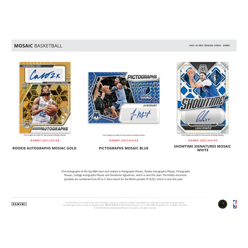 2023-24 Panini Mosaic Basketball Hobby Box