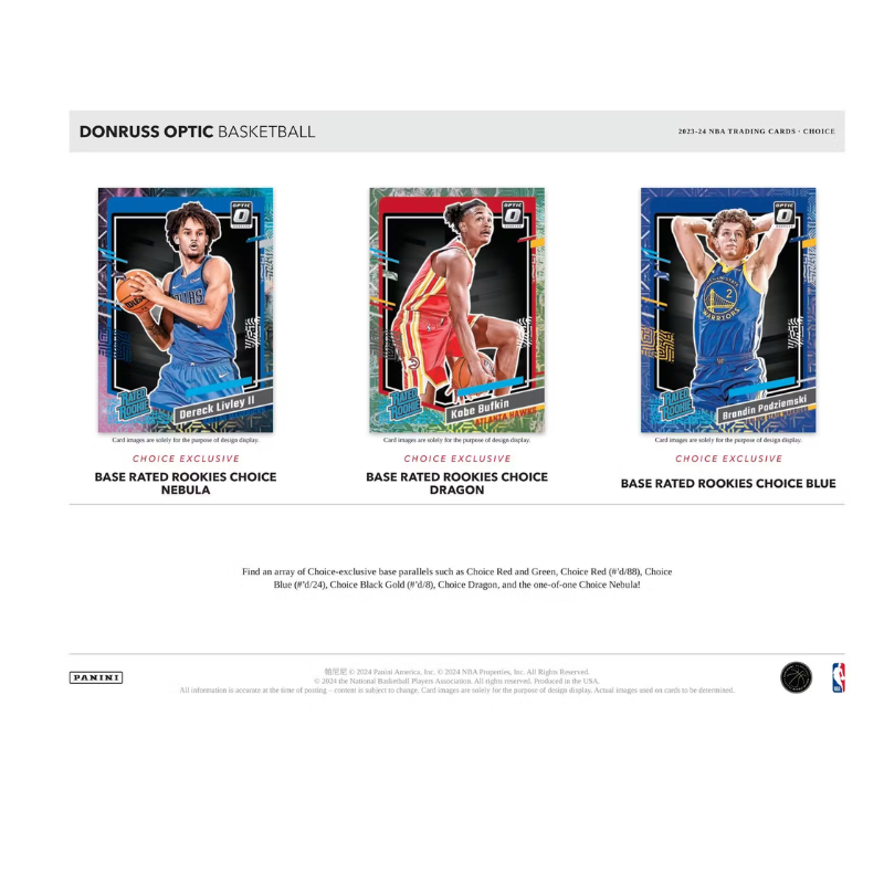 2023-24 Panini Donruss Optic Basketball Choice 20 Box Case