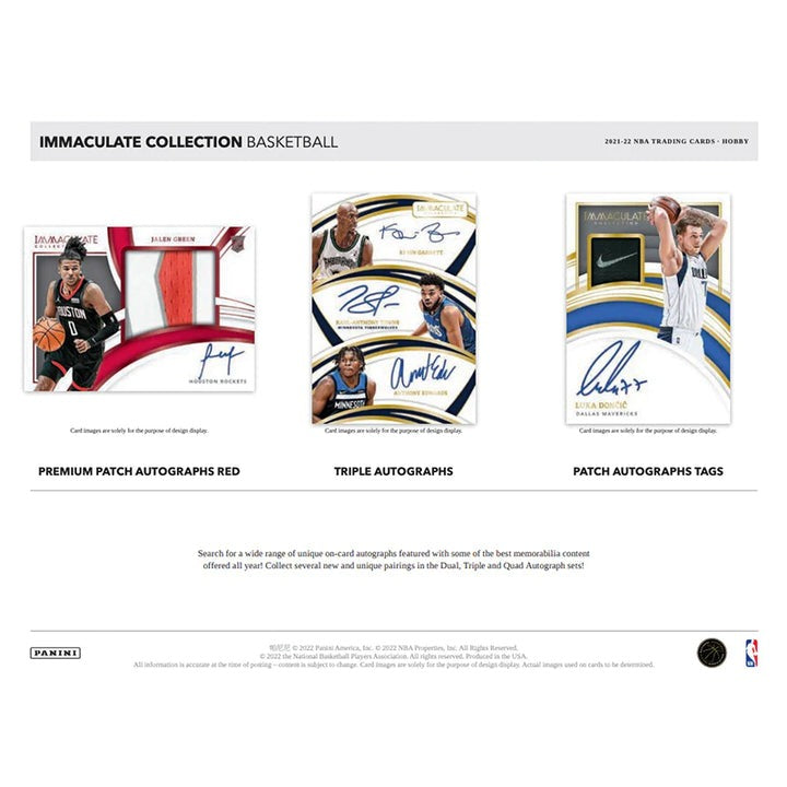 2021-22 Panini Immaculate Basketball Hobby Box