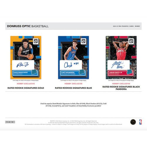 2022-23 Panini Donruss Optic Basketball Hobby 12 Box Case