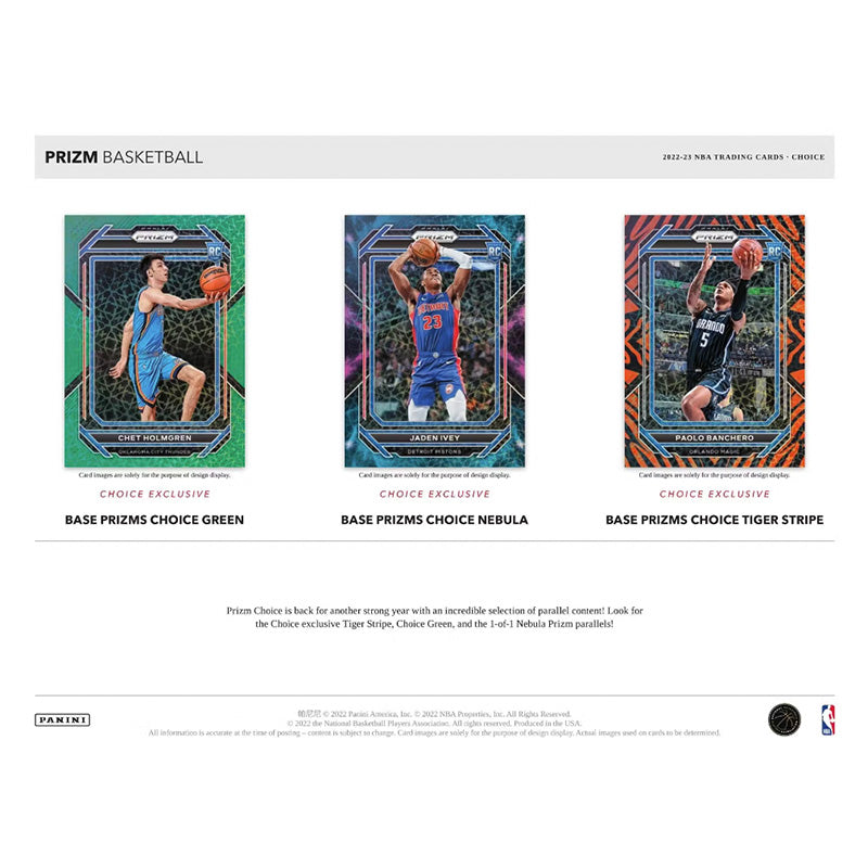 2022-23 Panini Prizm Choice Basketball 20 Box Case