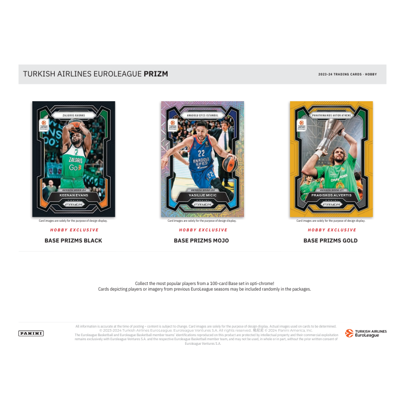 2023-24 Panini Prizm Euroleague Basketball Hobby Box