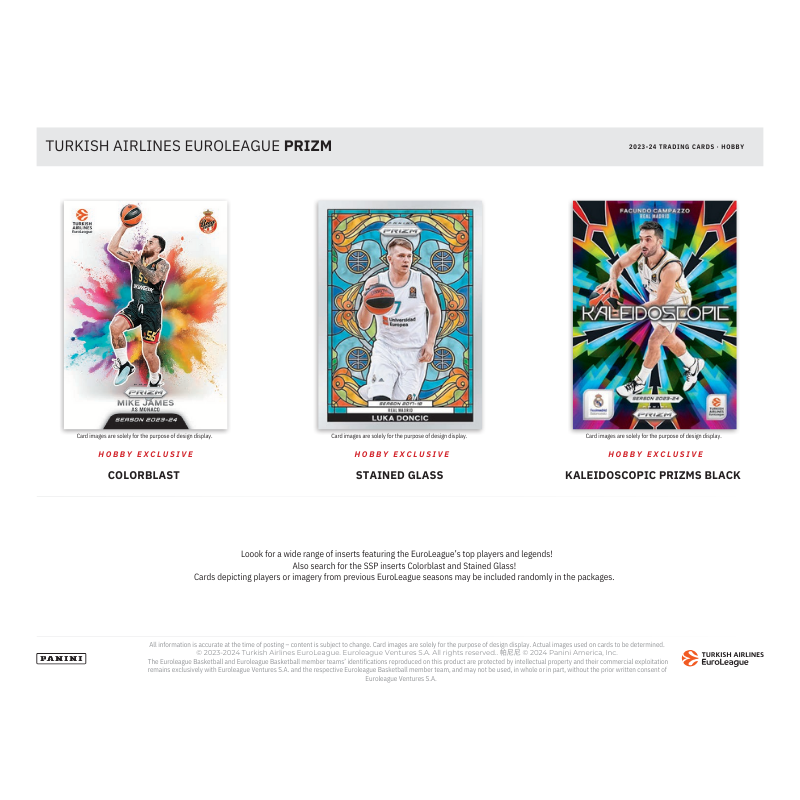 2023-24 Panini Prizm Euroleague Basketball Hobby Box