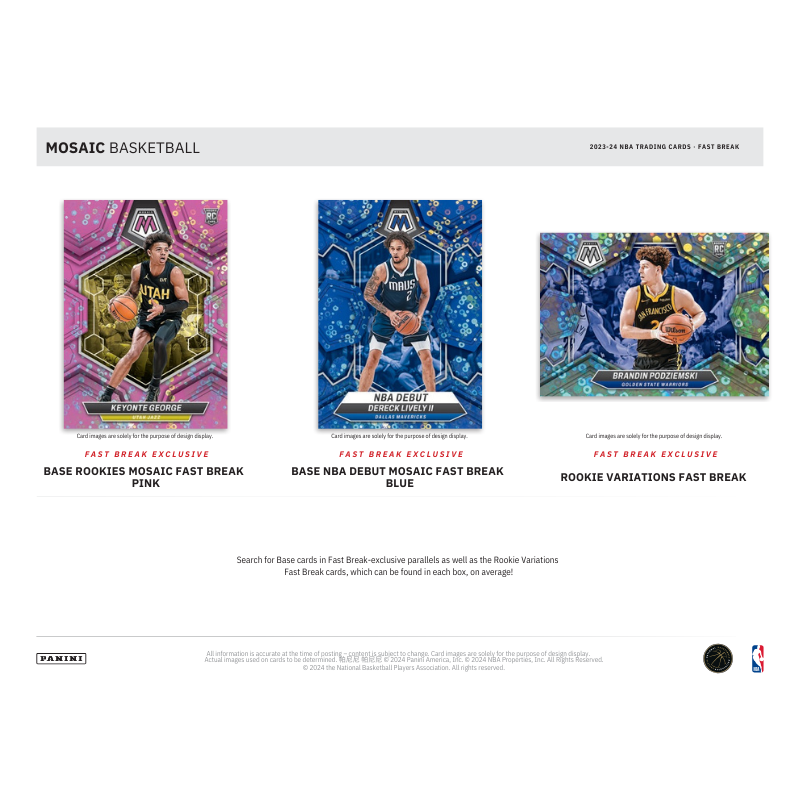 2023-24 Panini Mosaic Basketball Fast Break 20 Box Case