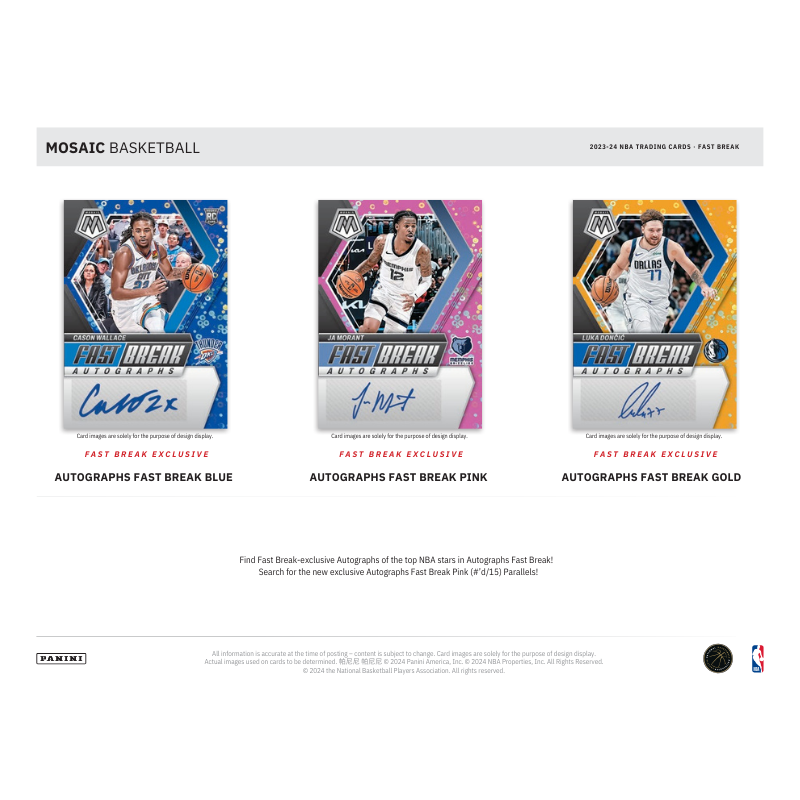 2023-24 Panini Mosaic Basketball Fast Break Box