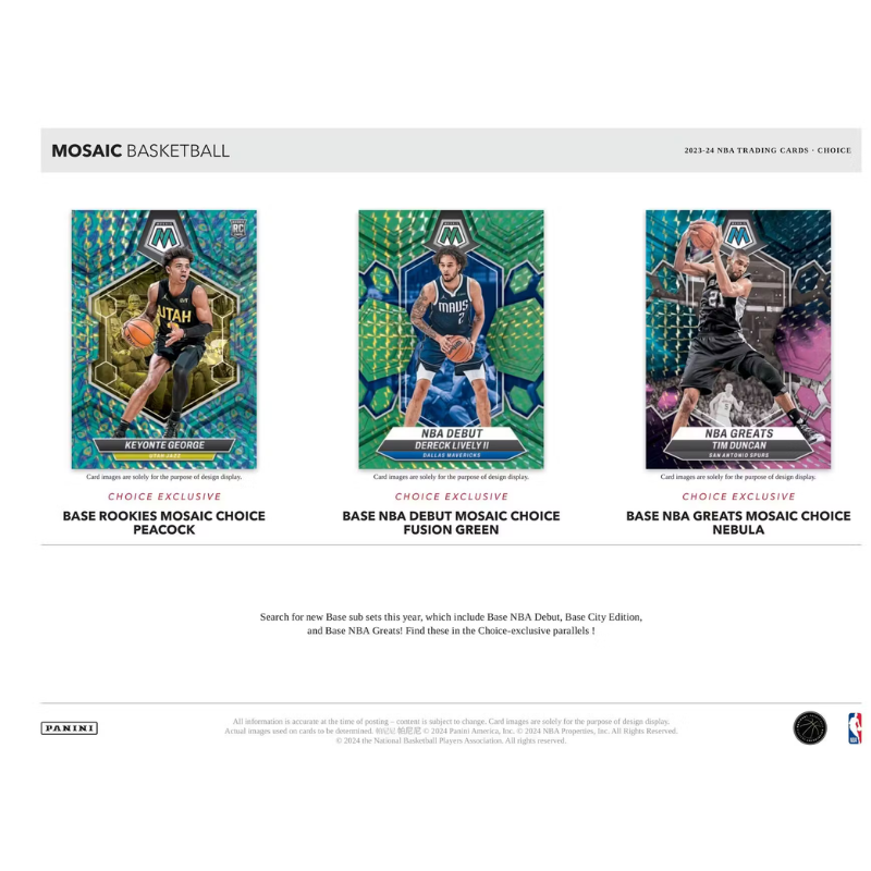 2023-24 Panini Mosaic Basketball Choice Box