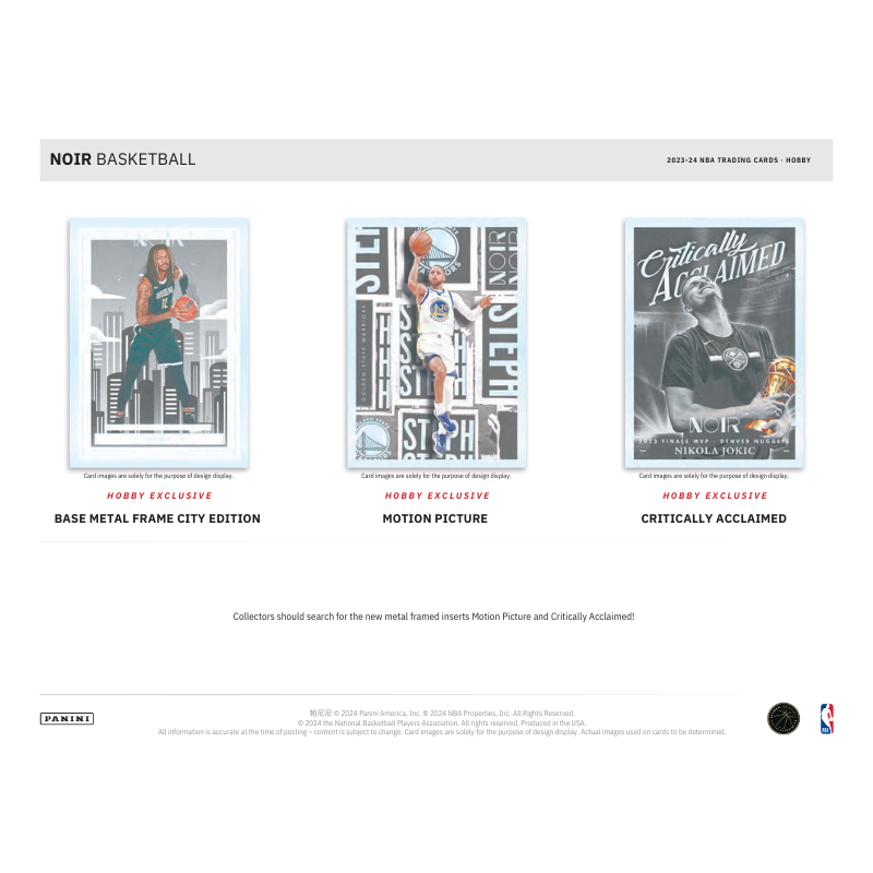 2023-24 Panini Noir Basketball Hobby 4 Box Case
