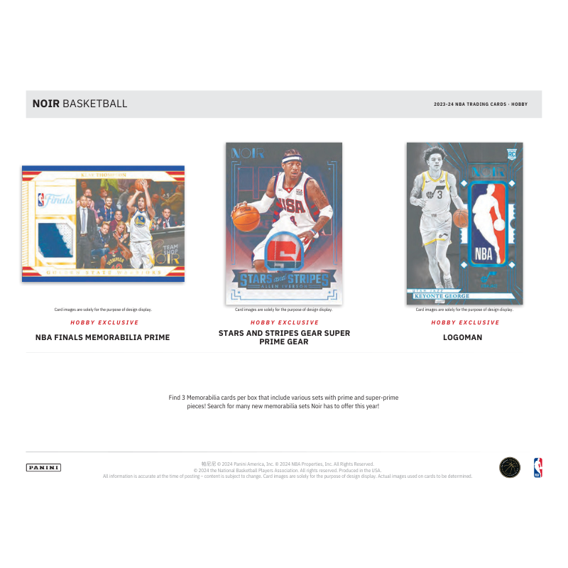 2023-24 Panini Noir Basketball Hobby 4 Box Case