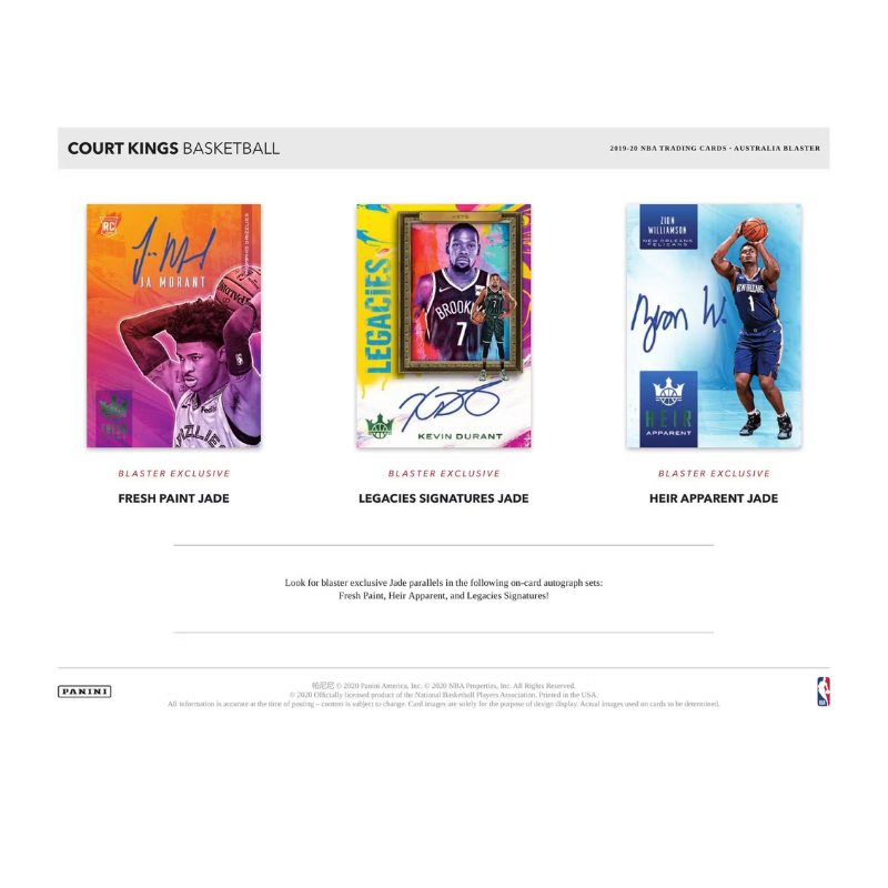 2019-20 Panini Court Kings Basketball International Blaster Box