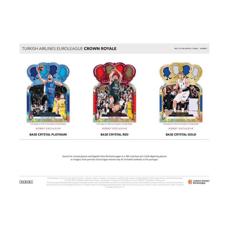 2023-24 Panini Crown Royale Euroleague Basketball Hobby Box