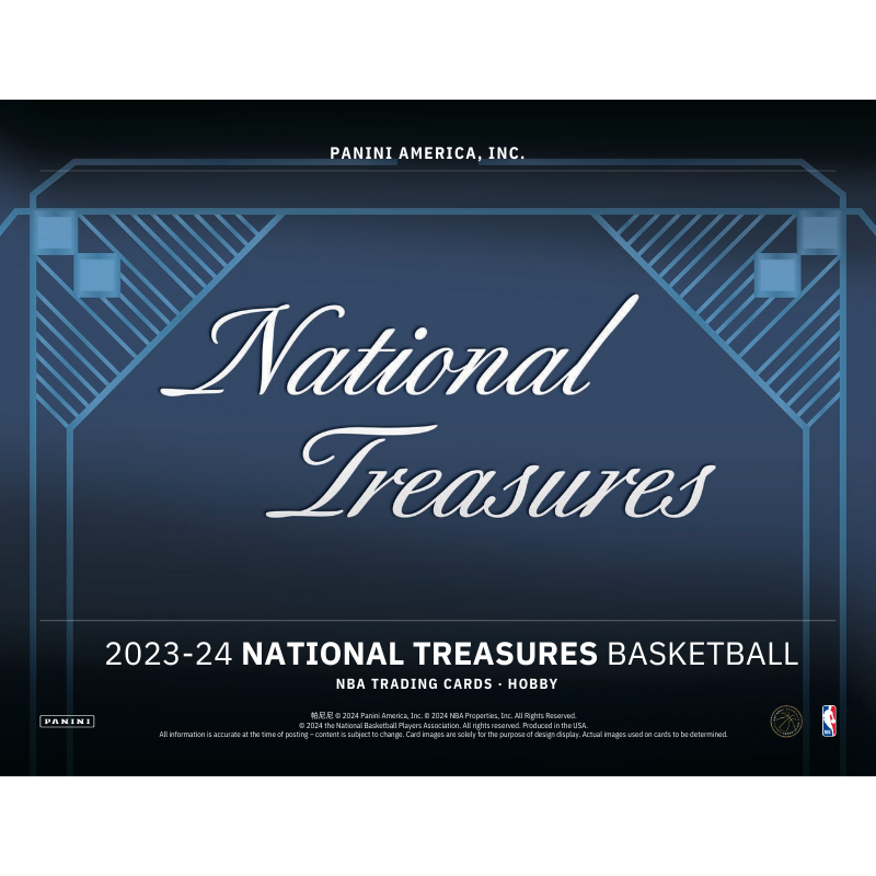 2023-24 Panini National Treasures Basketball Hobby 4 Box Case