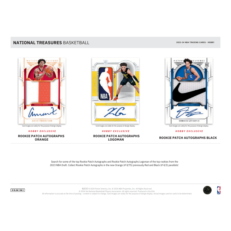 2023-24 Panini National Treasures Basketball Hobby 4 Box Case