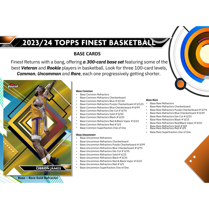 2023-24 Topps Finest Basketball Hobby Box