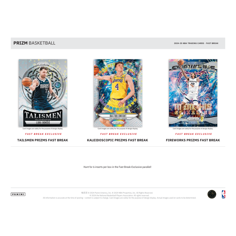 2024-25 Panini Prizm Basketball Fast Break 20 Box Case