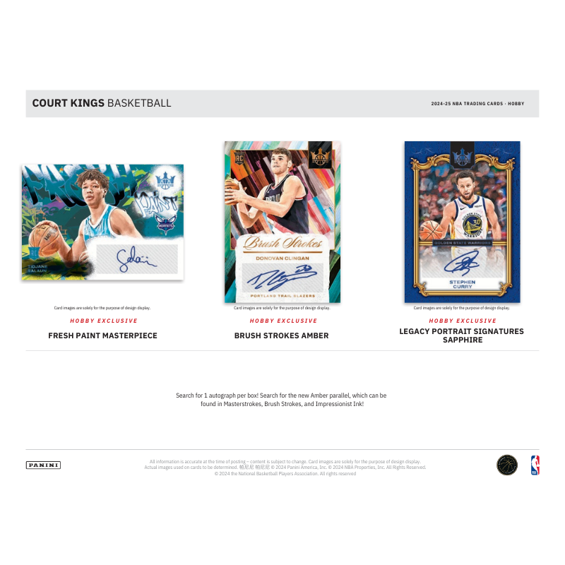2024-25 Panini Court Kings Basketball Hobby 16 Box Case