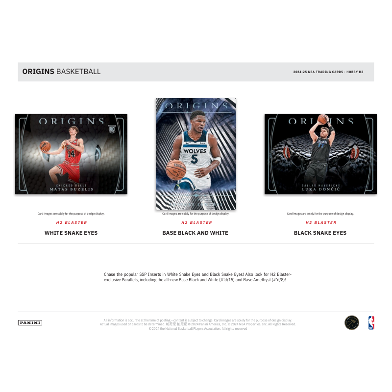 2024-25 Panini Origins Basketball H2 Hybrid 20 Box Case