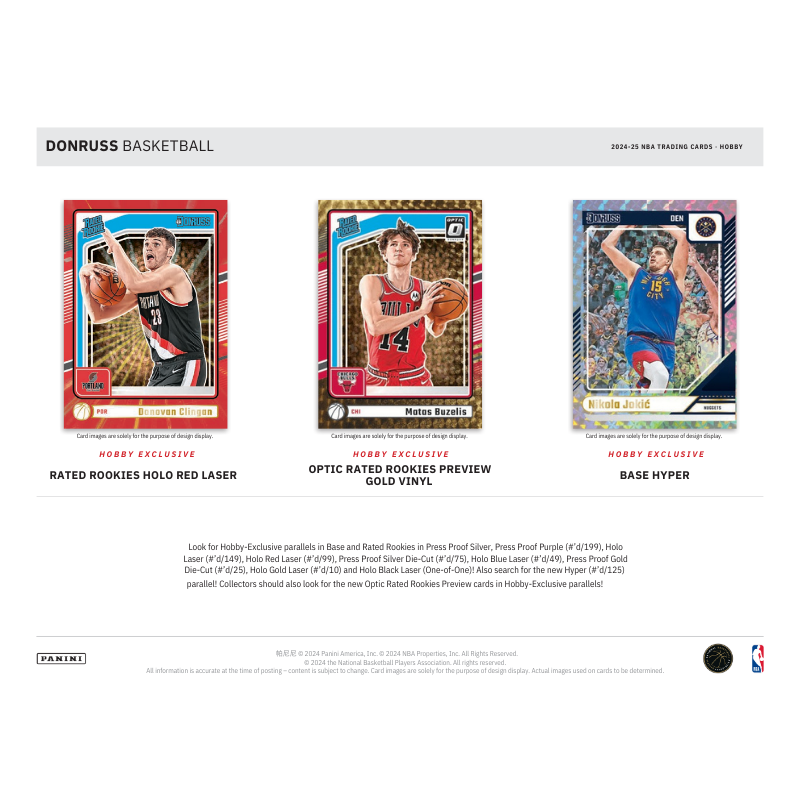 2024-25 Panini Donruss Basketball Hobby 10 Box Case