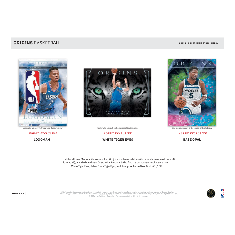 2024-25 Panini Origins Basketball Hobby Box