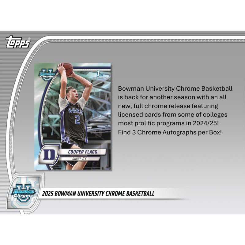 2024-25 Bowman Chrome University Basketball Breaker's Delight Box