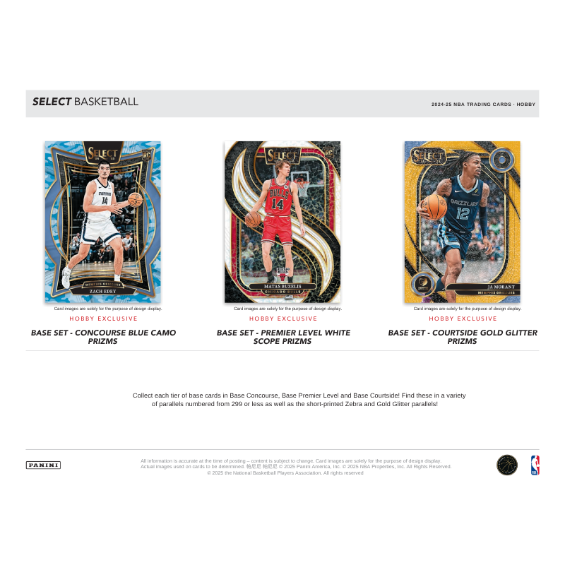 2024-25 Panini Select Basketball Hobby 12 Box Case