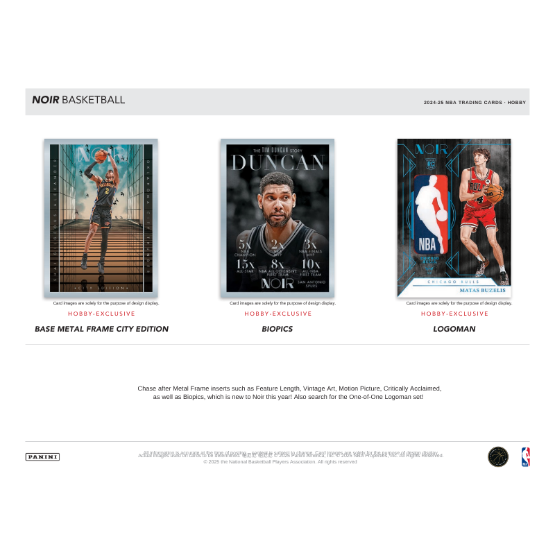 2024-25 Panini Noir Basketball Hobby Box