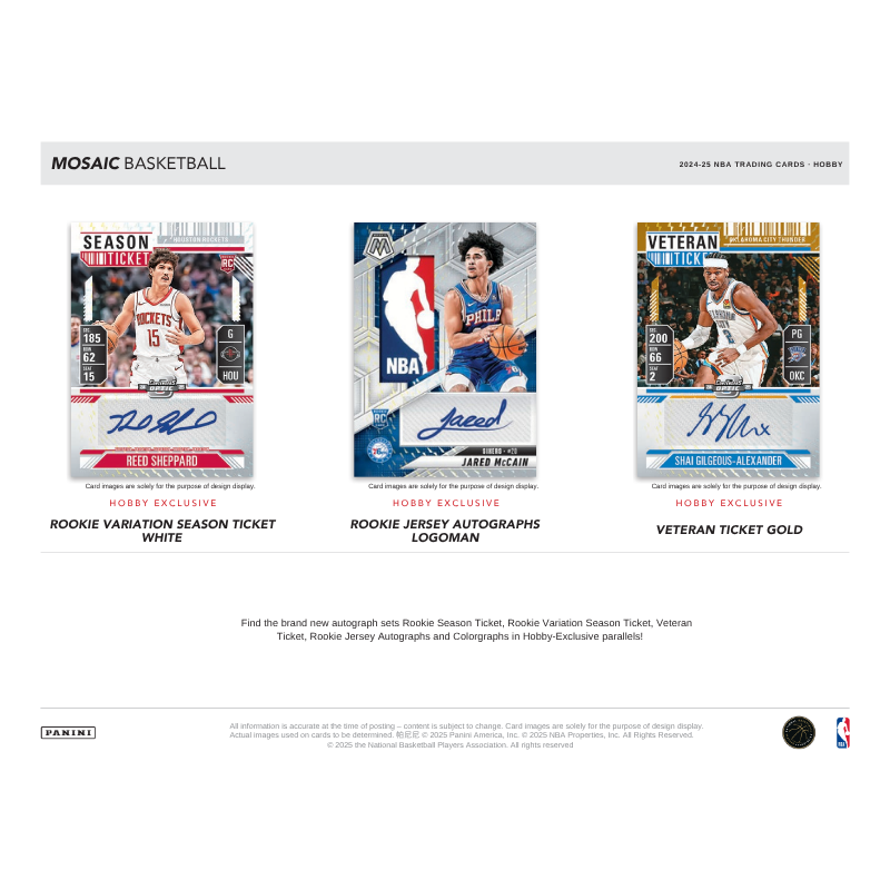 2024-25 Panini Mosaic Basketball Hobby Box