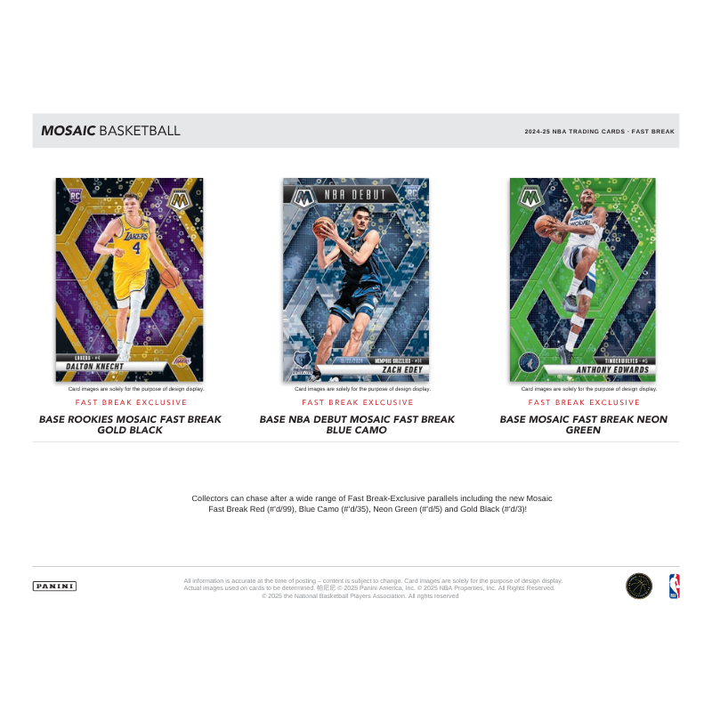 2024-25 Panini Mosaic Basketball Fast Break Box