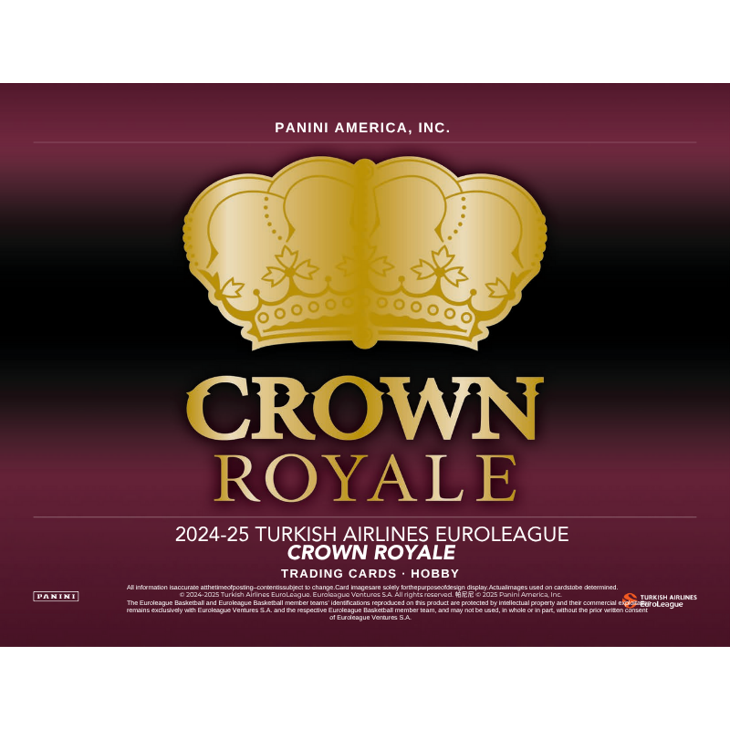 2024-25 Panini Crown Royale Euroleague Basketball Hobby Box