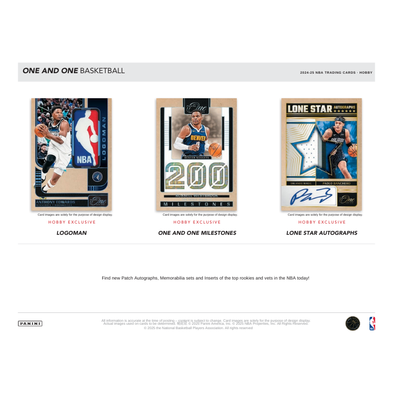 2024-25 Panini One & One Basketball Hobby Box