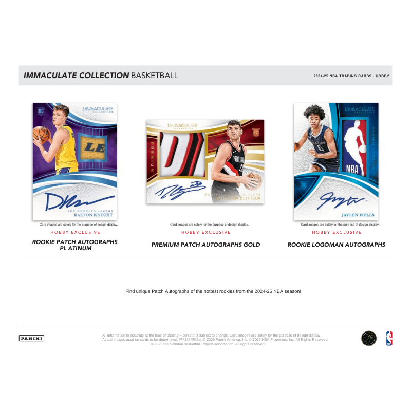 2024-25 Panini Immaculate Basketball Hobby 5 Box Case