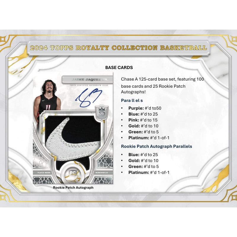 2023-24 Topps Royalty Collection Basketball Hobby Box