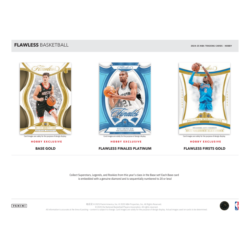 2024-25 Panini Flawless Basketball Hobby 2 Box Case